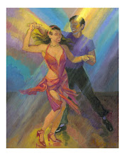 Salsa Dancers Poster
