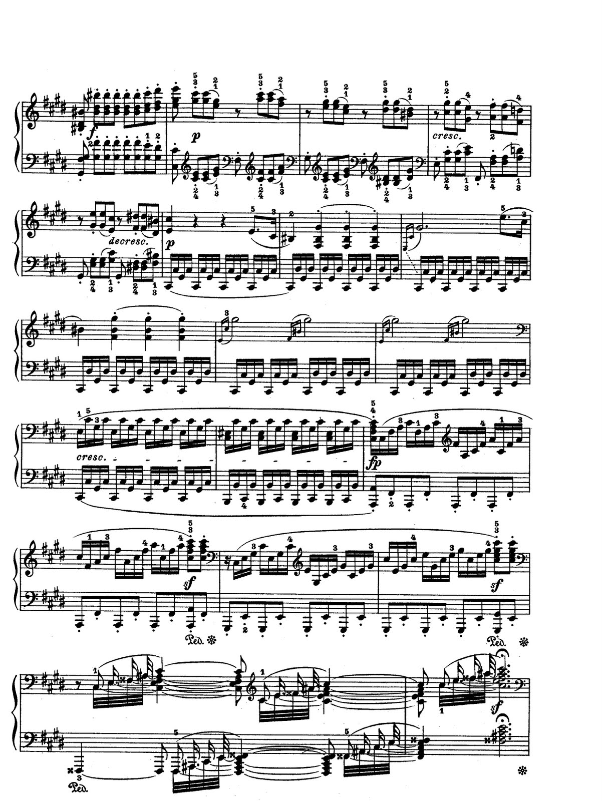 free easy piano sheet music moonlight sonata