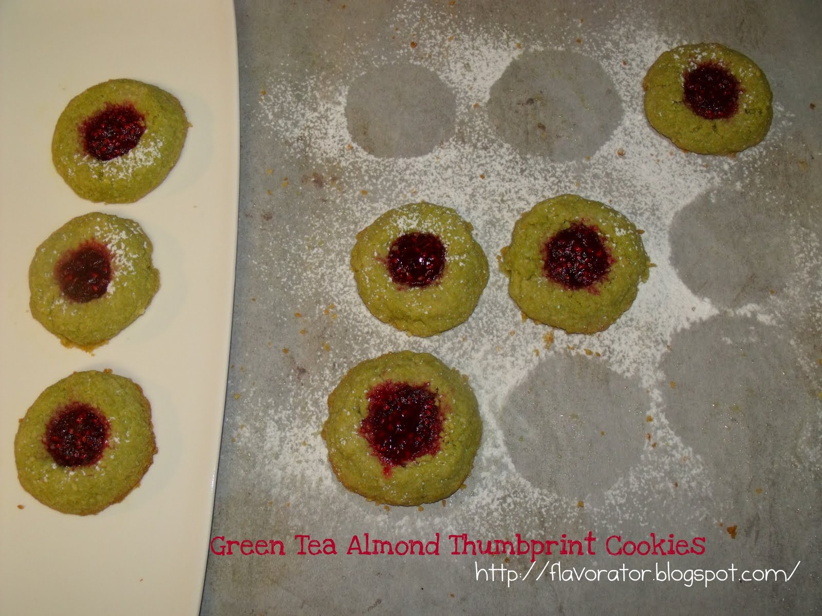 fLAVORATOr Green Tea Almond Thumbprints + Linzer Cookies