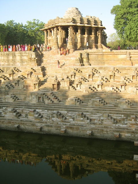 Modhera Sun Temple Gujarat Travel Tourism morning golden photography carvings stepwell water tank