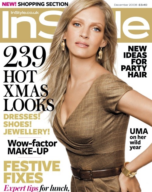 In Style UK: December 2008: Uma Thurman