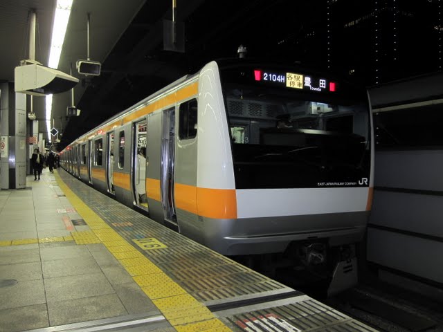 中央線各駅停車　豊田行き　E231系(平日6本運行)