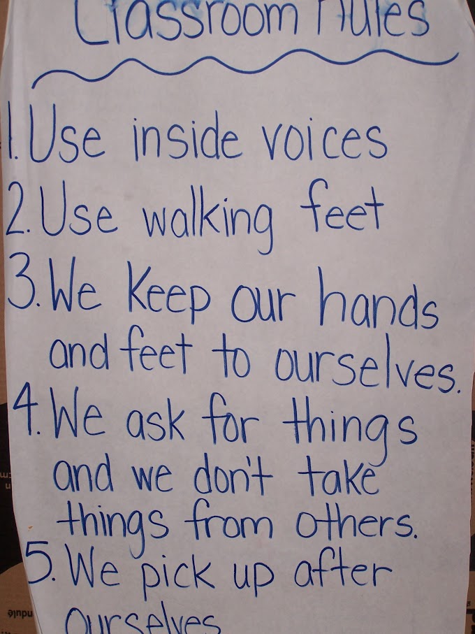 Classroom Rules - My rules are very concrete and simple for the kids.