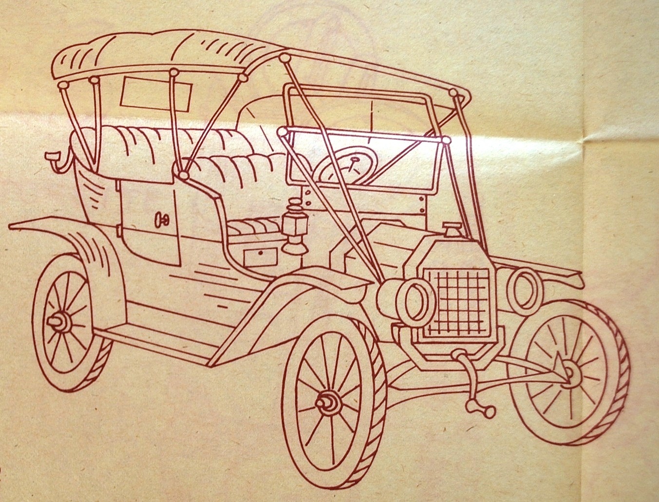 Model a ford car quilt #8
