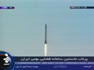Iranian satellite launch - click for larger image
