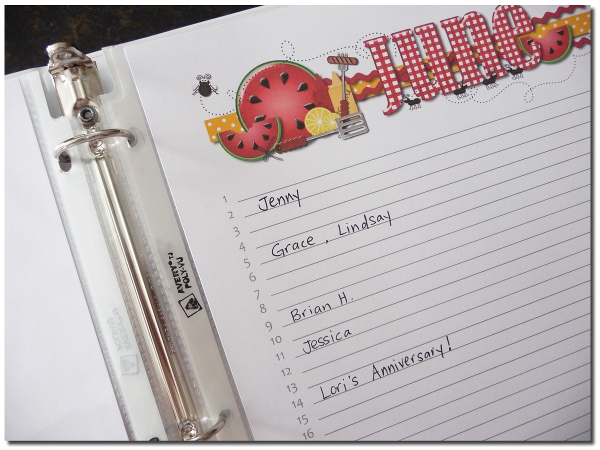 Annual Birthday Calendar & Card Organizer My Computer is My Canvas
