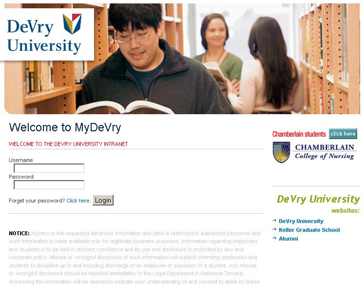 Devry Student Login Guide using MyDeVry Student Portal (my.devry ...