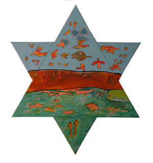 Star of David in The Israeli Art Genesis-5