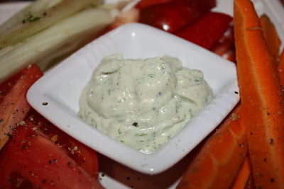 Vegan Epicurean: Creamy Dill Tofu Vegetable Dip