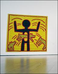  a painting by Keith Haring in Bonham's Urban Art sale