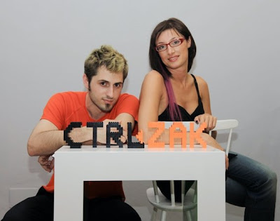 above: Thanos Zakopoulos, Katia Meneghini of CTRLZAK