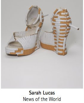 Sarah Lucas' Cigarette shoes
