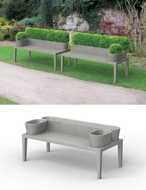 The Gardening bench by 5.5 Designers