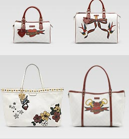 gucci tattoo heart handbags