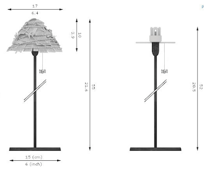 riot lamp dimensions