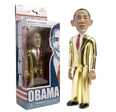 a special "Golden" Inauguration edition of the Obama doll