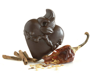 Vosges Flaming Heart Chocolates
