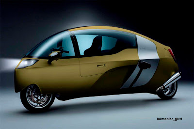 above: Shown in Lukmanier Gold, one of several colors in which the enclosed motorcycle is available.