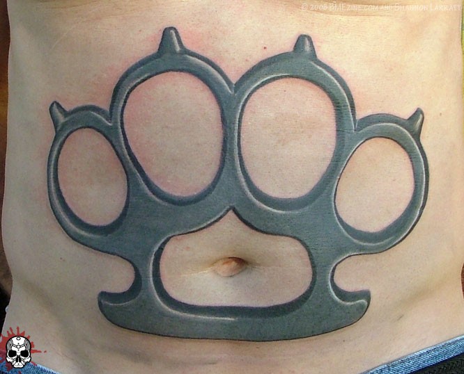 brass knuckles tattoo