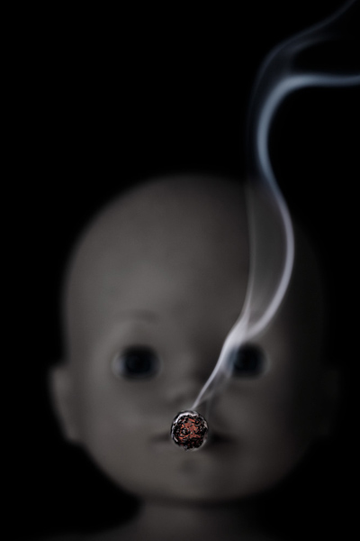 smoking baby doll