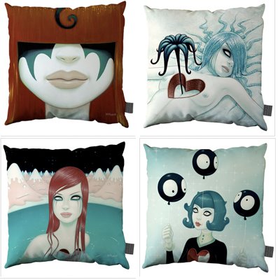 Limited Edition Throw Pillows by Contemporary Artists