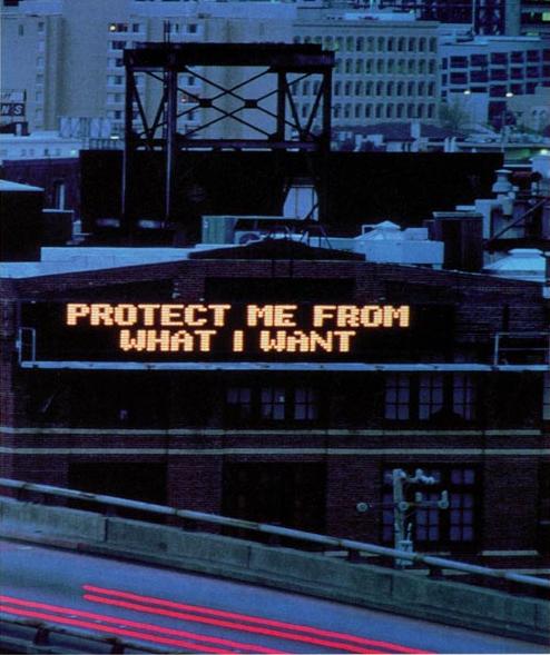 Protect me from what i want holzer bmw #4
