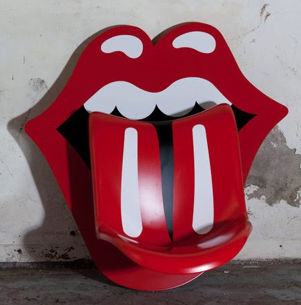 rolling stones panton chair by MCM architecture