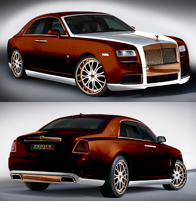 custom bronze rolls royce ghost by Fenice