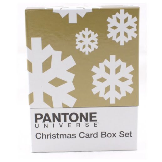 pantone christmas card box set