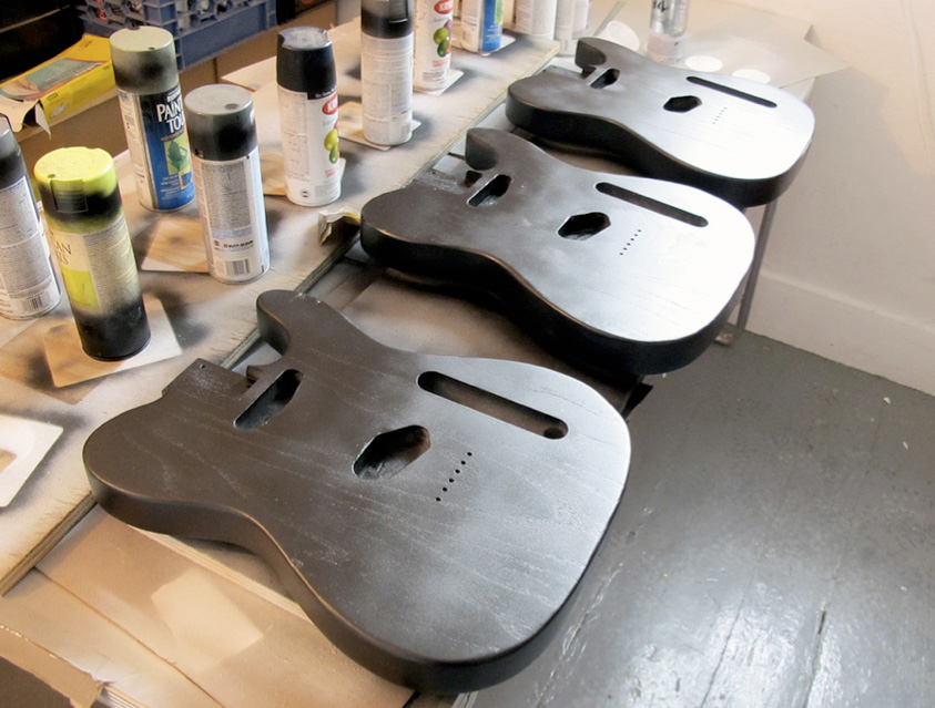 hand-painted guitars