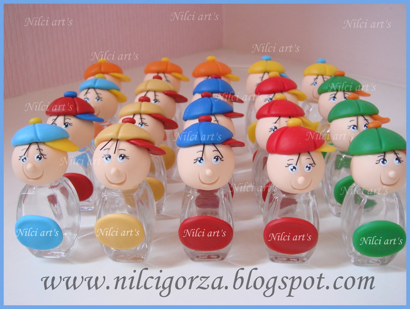 Nilci art's em biscuit: Lembranças para meninos