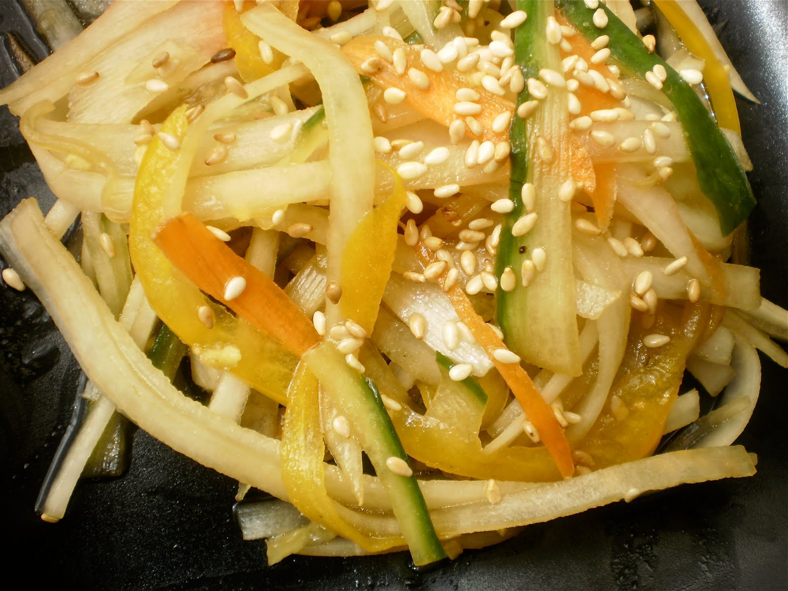 The Painted Peach More Adventurous Daikon Radish Salad with Sesame