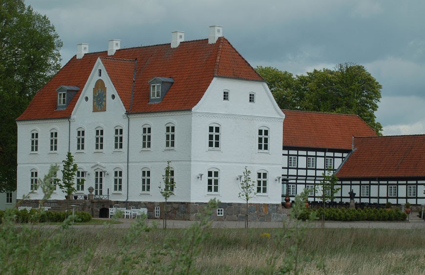 Church and Manor in Denmark: Haraldskær, East Jutland, Vejle amt.