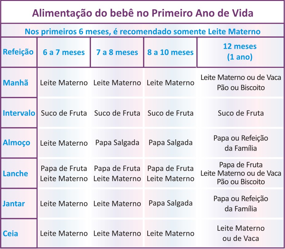 Fashion Kids Boutique: Alimentação do bebê no 1º ano de vida