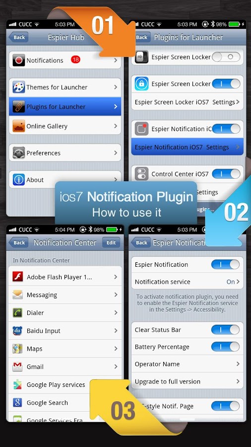 Espier Notification 7 Pro v1.2.8 APK Tools Apps Free Download