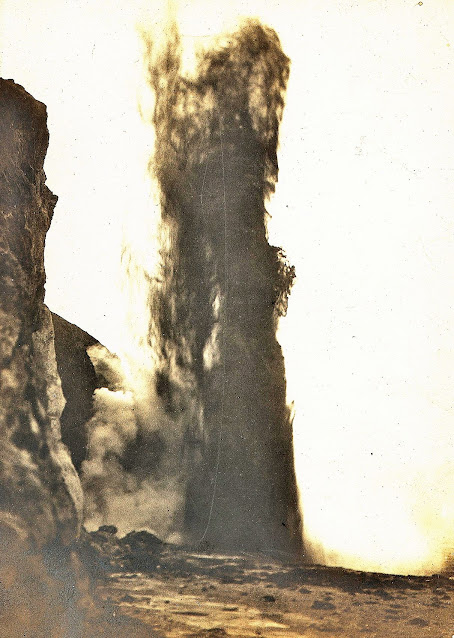 The "roarer" spouting in Dec. 1902. Image credit: University of Michigan Digital Collections. The "roarer" spouting in Dec. 1902. Image credit: University of Michigan Digital Collections.