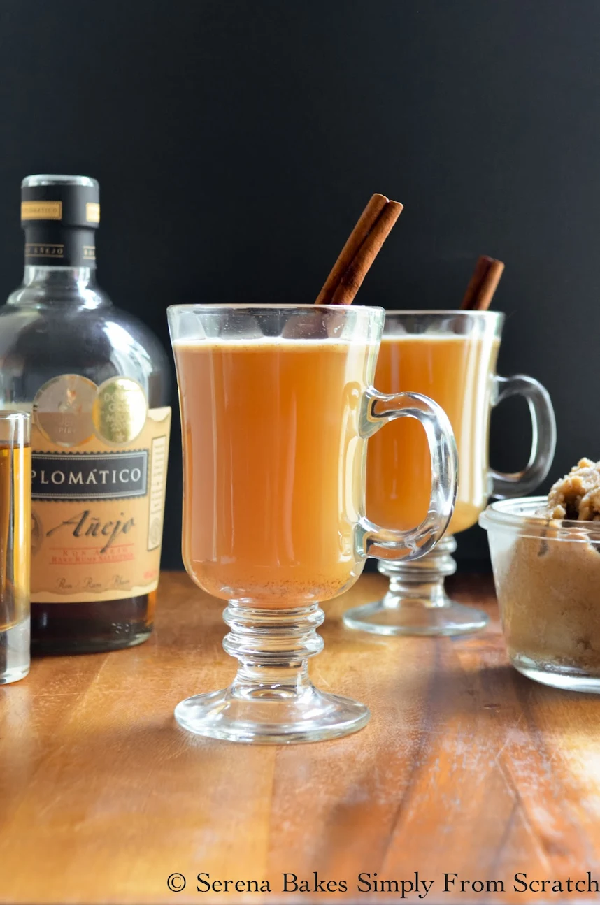 Hot Apple Cider Buttered Rums with 40 other Cocktail and Appetizer Recipes to get your party started!