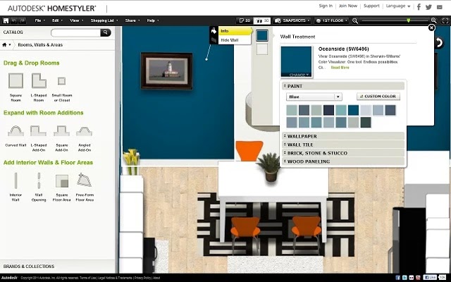 AUTODESK HOMESTYLER: Software gratuito para el diseño de interiores de