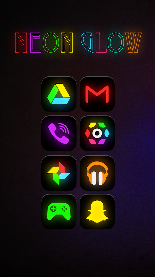 Neon Glow - Icon Pack