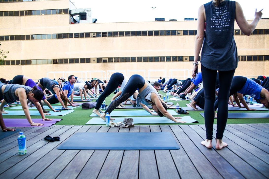 Yoga Session at Life Time at Sky in NYC