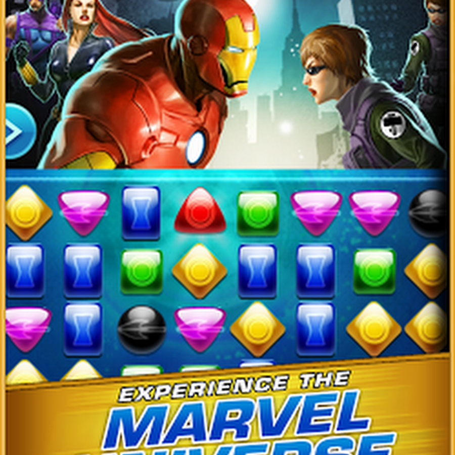 โหลดเกมส์ฟรี Marvel Puzzle Quest Dark Reign เกมส์เรียงบล็อคฮีโร่