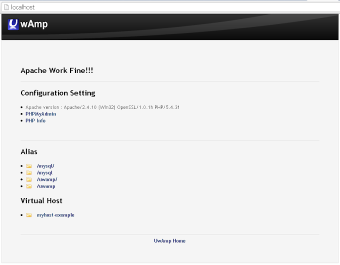 How To Install UwAmp Server (Portable)