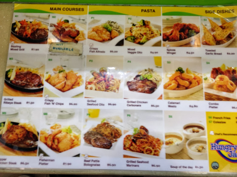 Prices in Singapore. Singapore Food Price. Hungry Jack